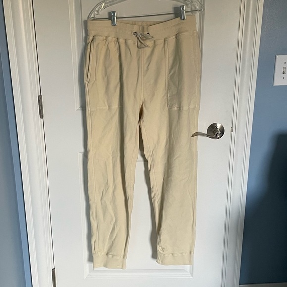 New! Faherty Reset Day Jogger Pant Birch Cream nwot 18763 - Picture 6 of 14